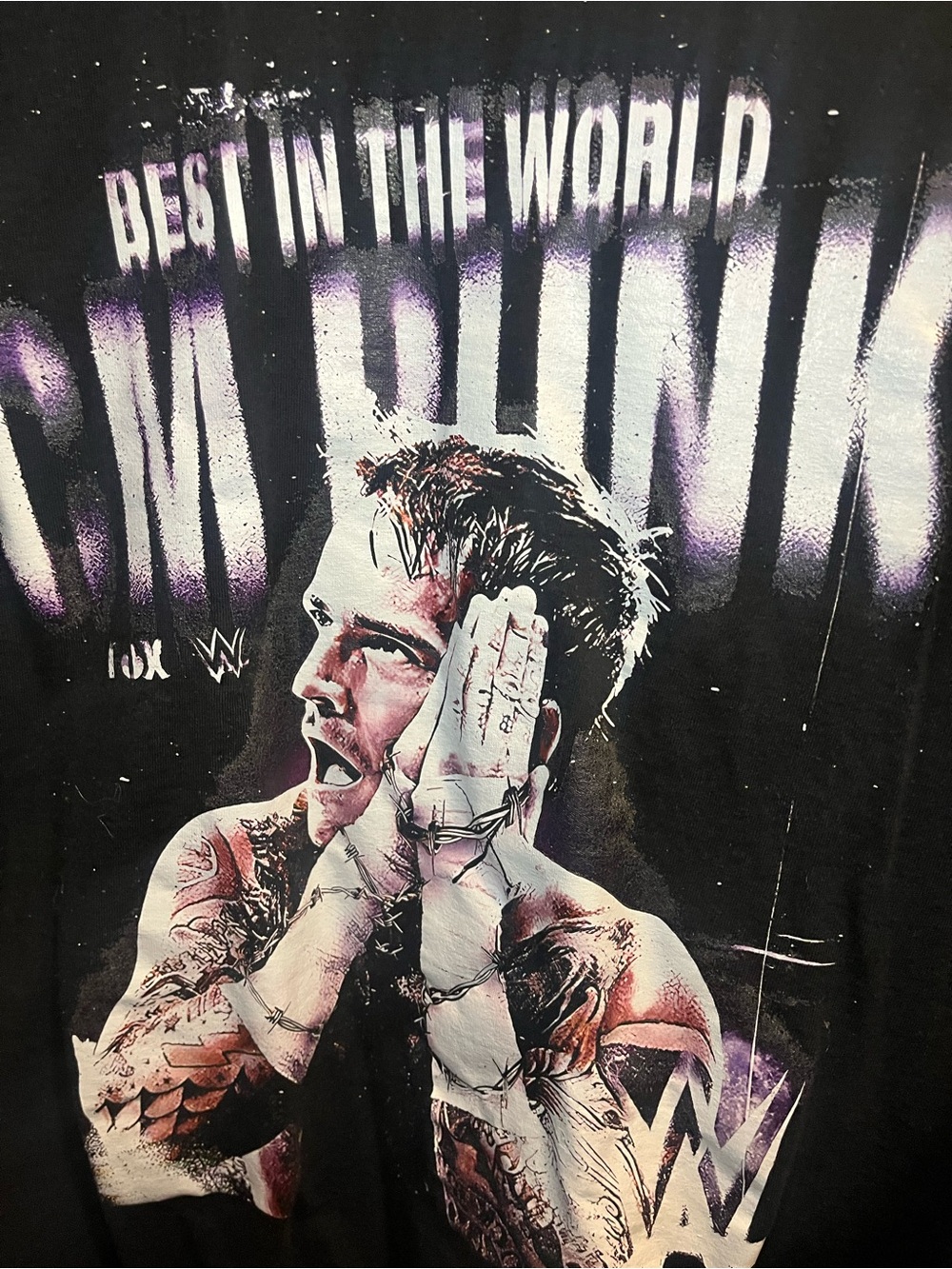 cm punk graphic tee